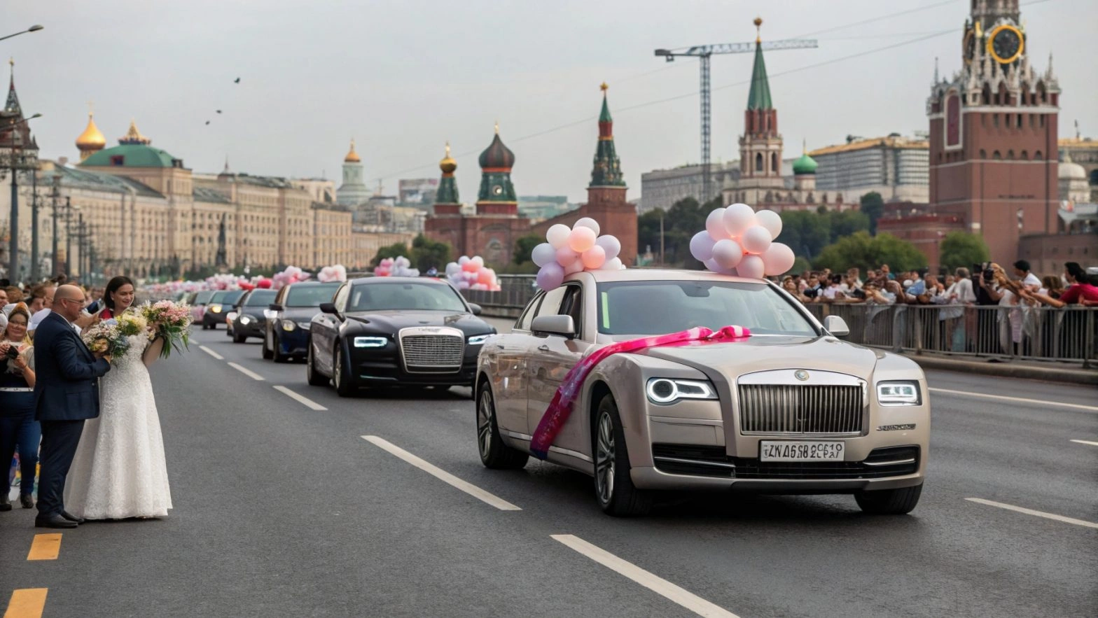 Как выбрать подходящий автомобиль для свадебного кортежа в Москве
