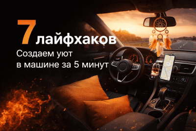 Создаем уют в салоне за 5 минут до поездки